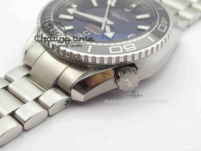 0308 Planet Ocean 2016 43.5mm SS OM 1:1 Best Edition Black Dial On SS Bracelet A Cozy 8162